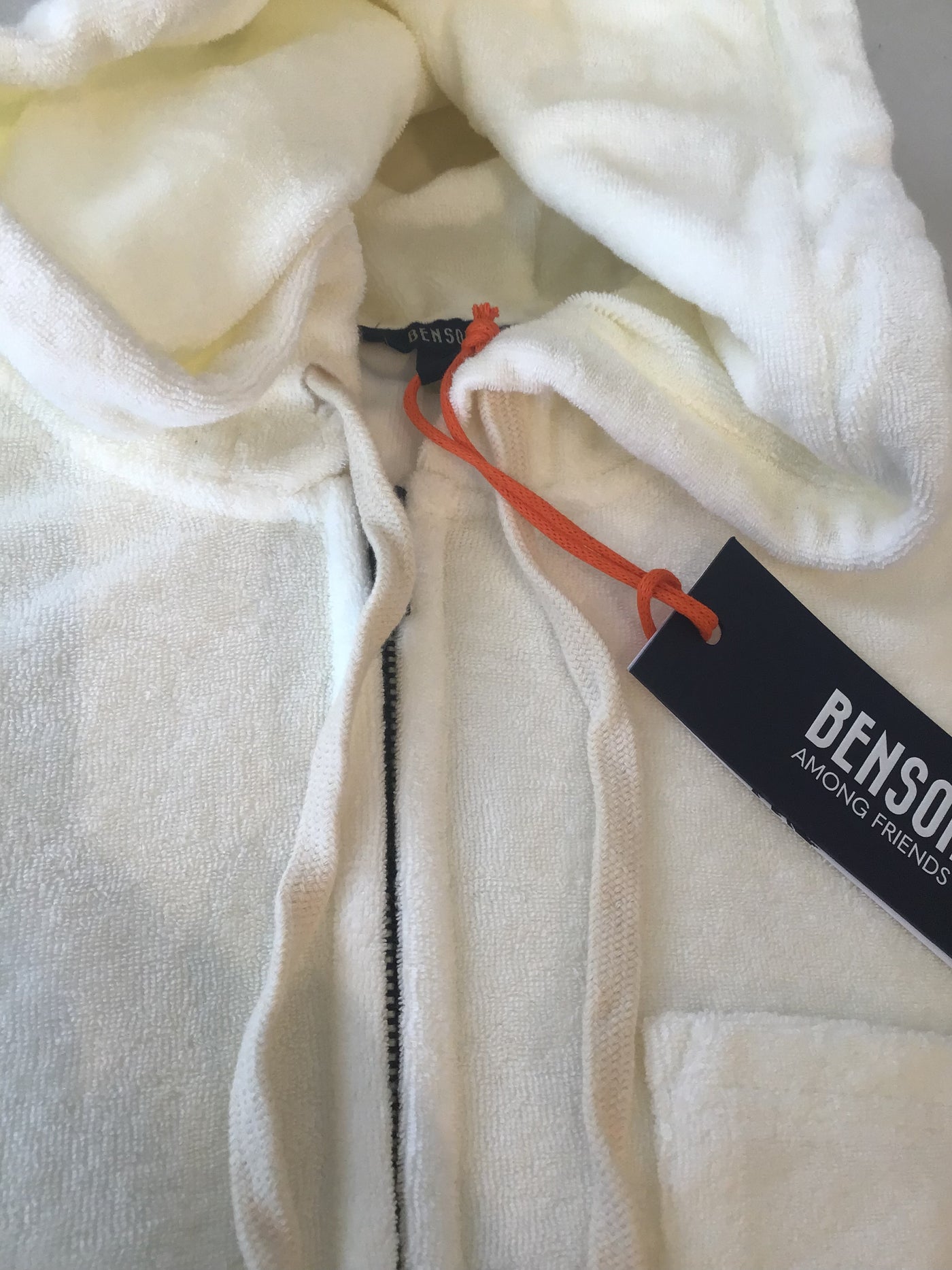 BENSON Kai Terry Hoodie Cream