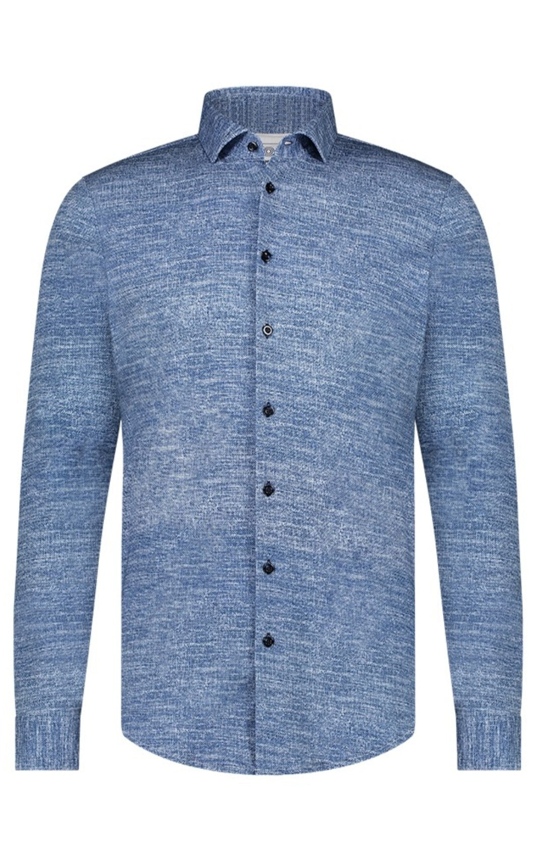 BLUE INDUSTRY LS Melange Shirt Kobalt