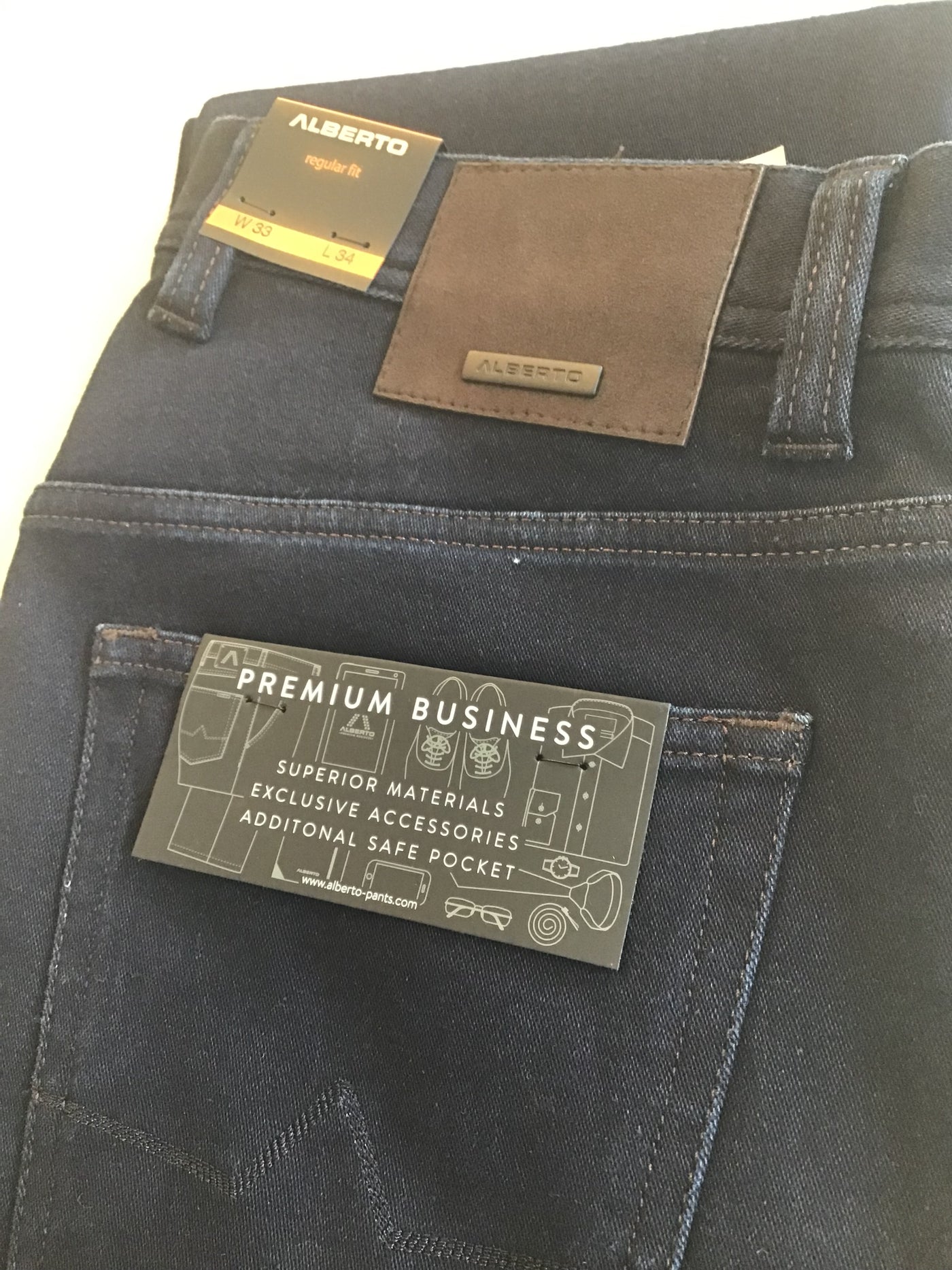 ALBERTO Indigo Dark Pipe Jean