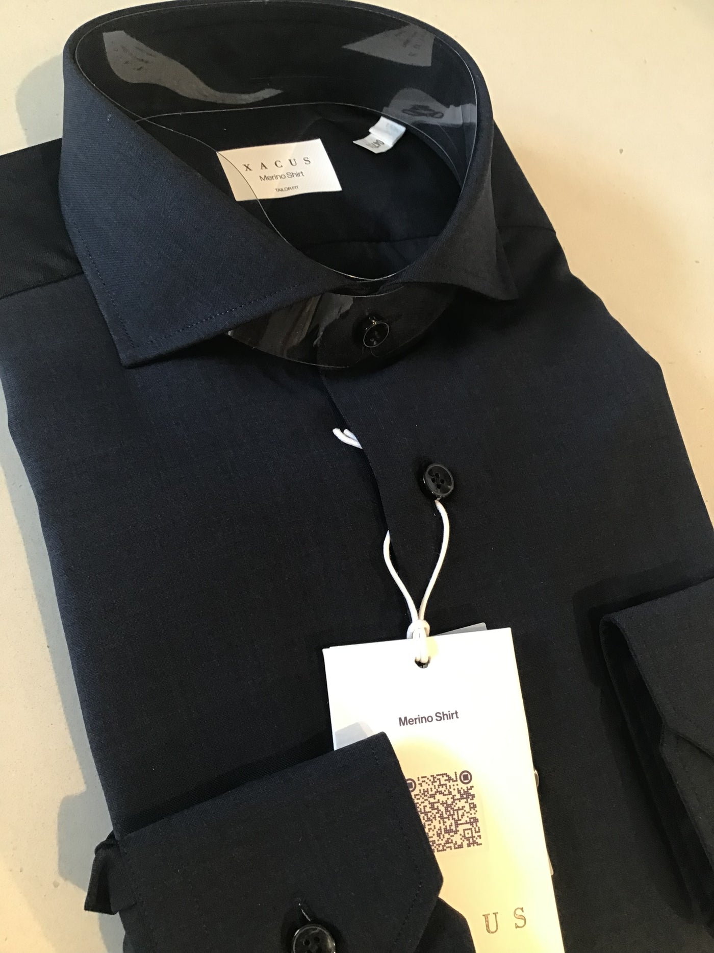 XACUS Merino Wool Shirt Navy