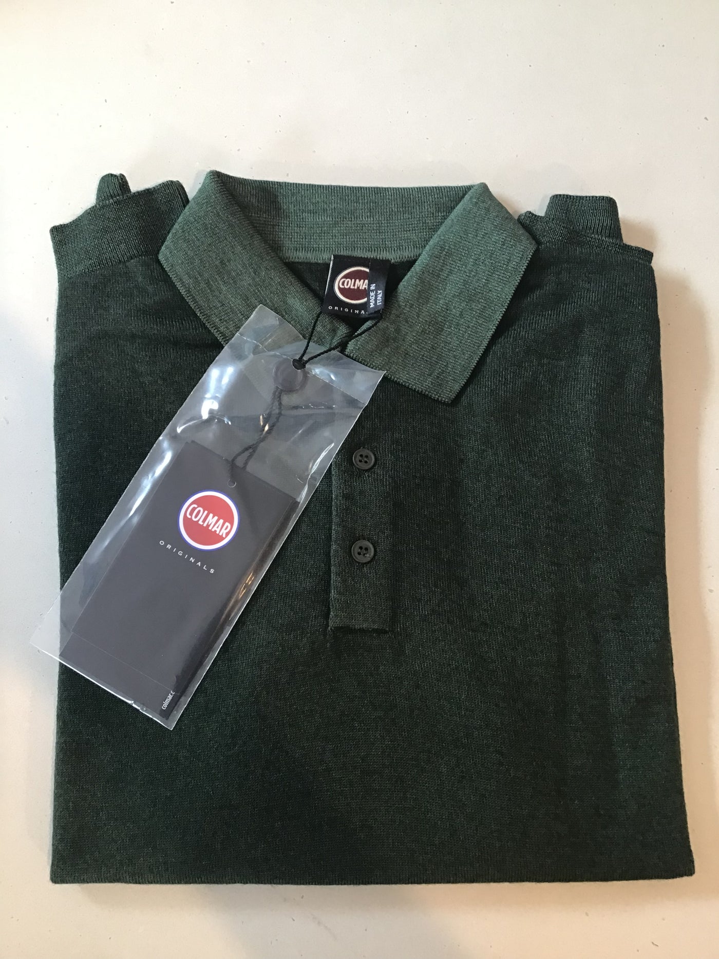 COLMAR Knit Polo Bottle Green