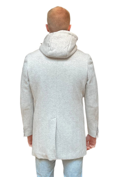 BLUE INDUSTRY Coat with Removable Hood | GREY