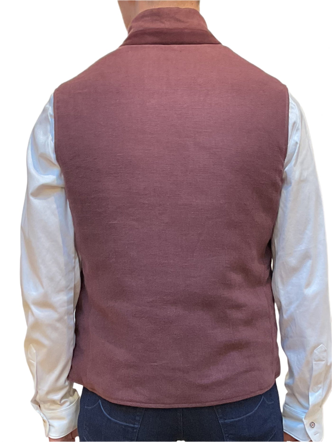 ELEVENTY Vest Beige Maroon