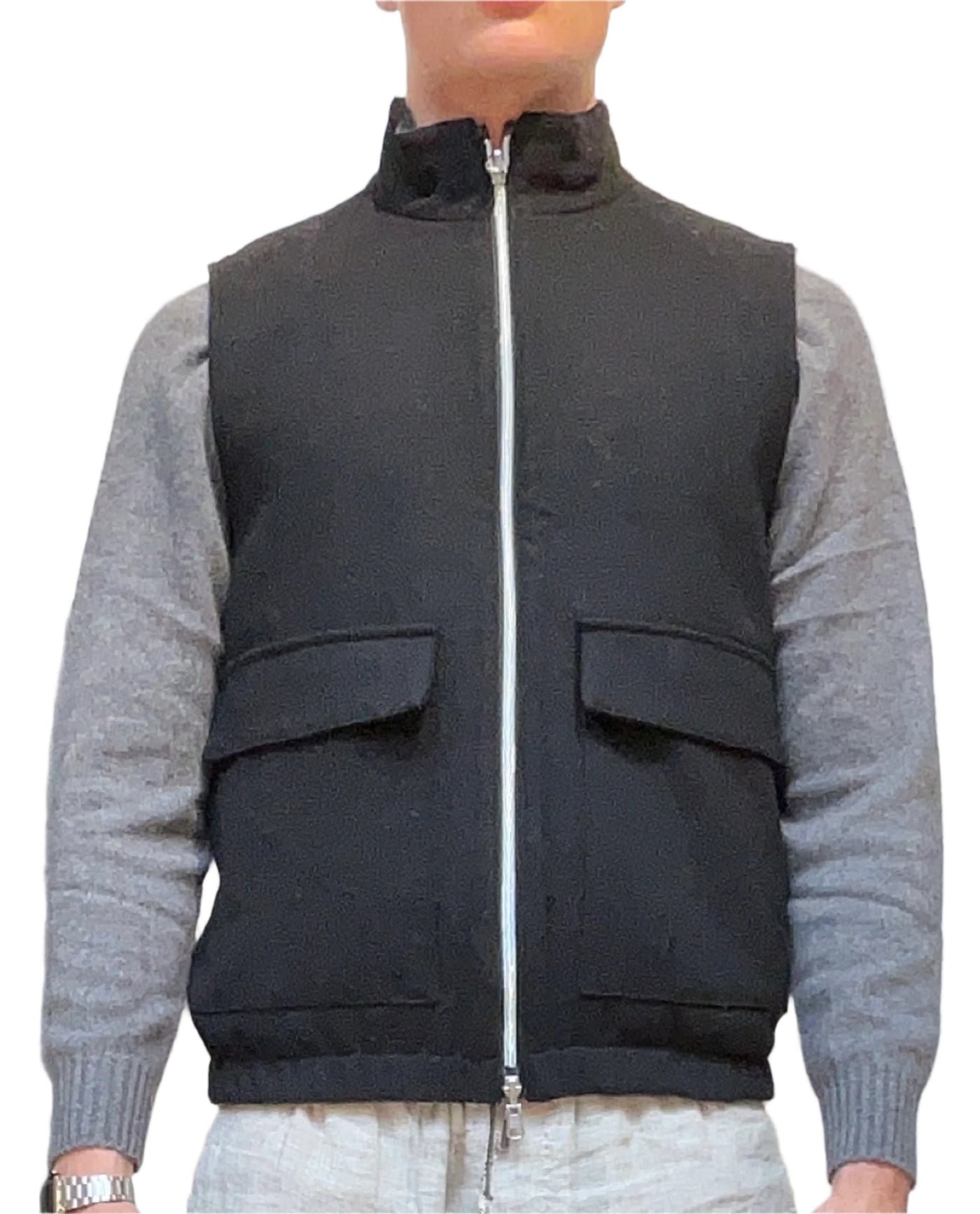STENSTROMS Reverse Vest Wool