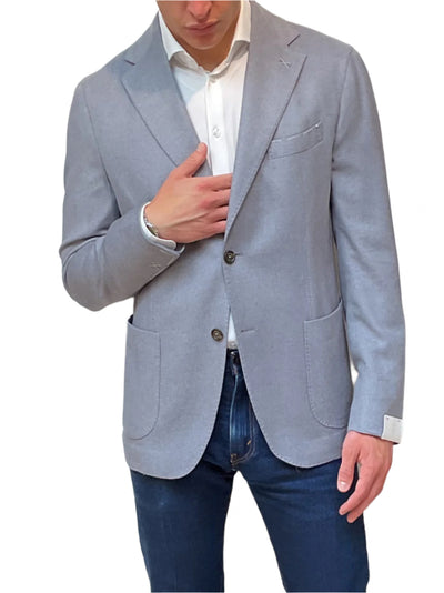 ELEVENTY Soft Blue Grey Jacket