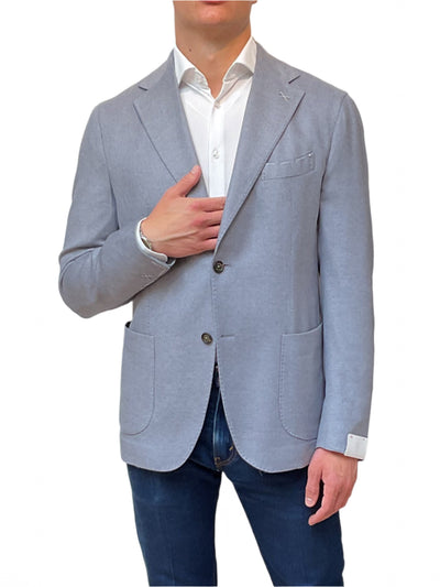 ELEVENTY Soft Blue Grey Jacket