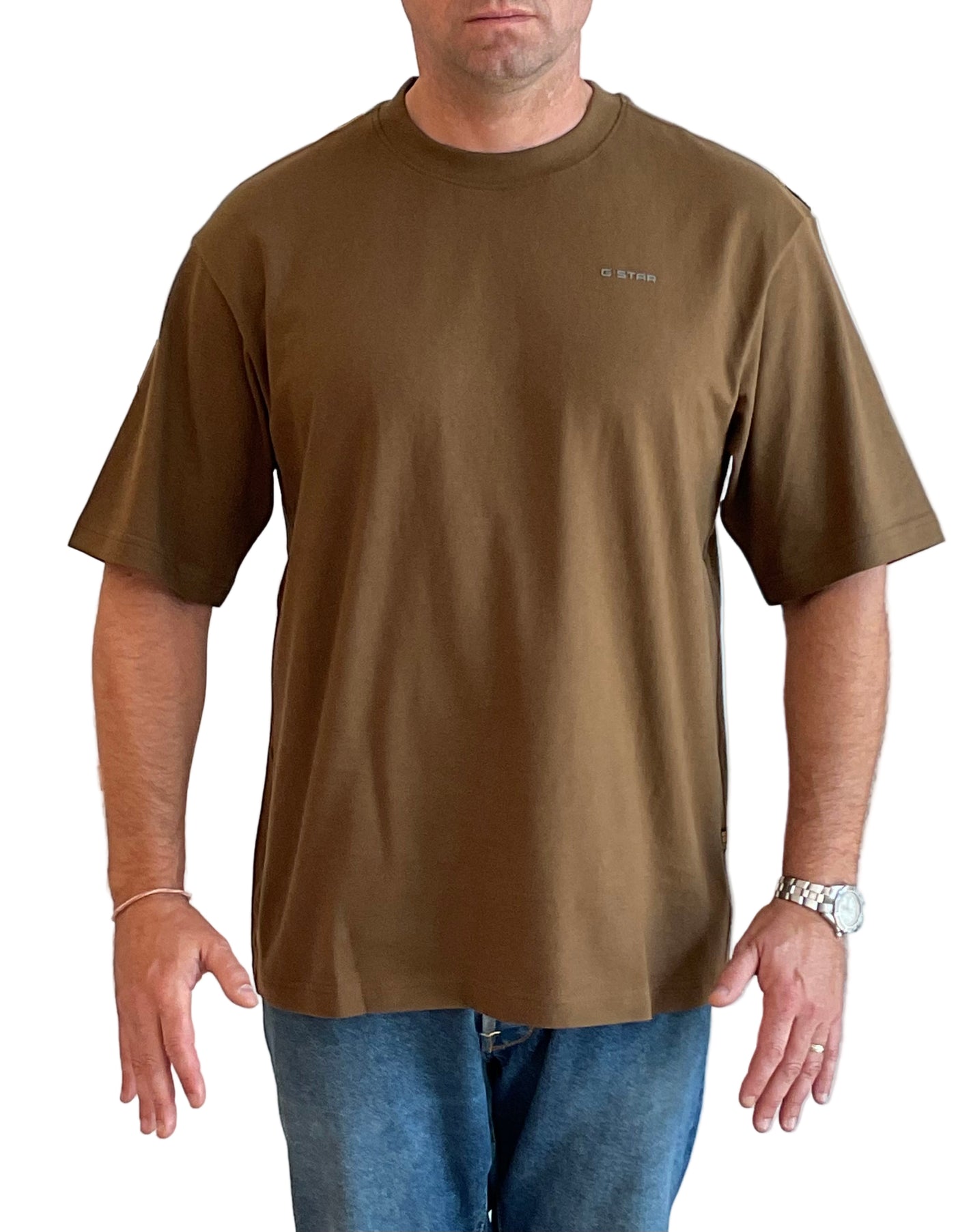 G-STAR Boxy Base T-shirt | DESERT PALM