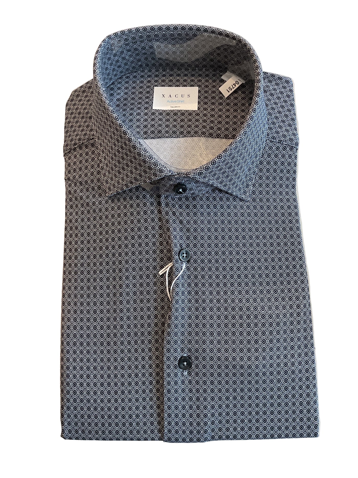 XACUS Textured detail Shirt | BLUE
