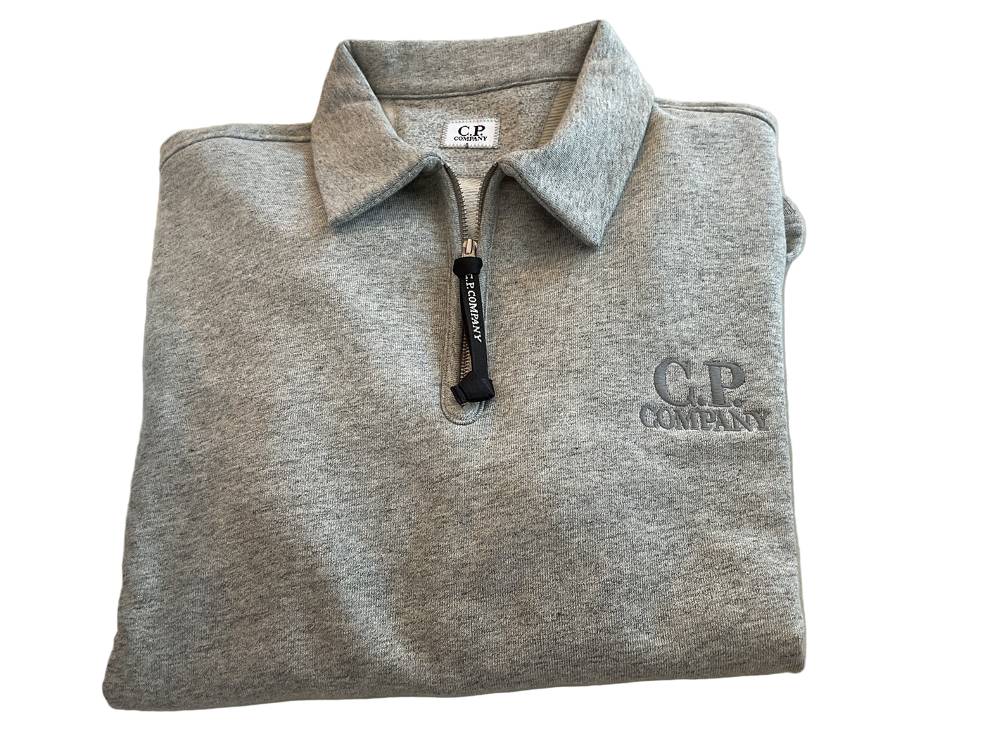 C.P COMPANY Polo Sweatshirt GREY