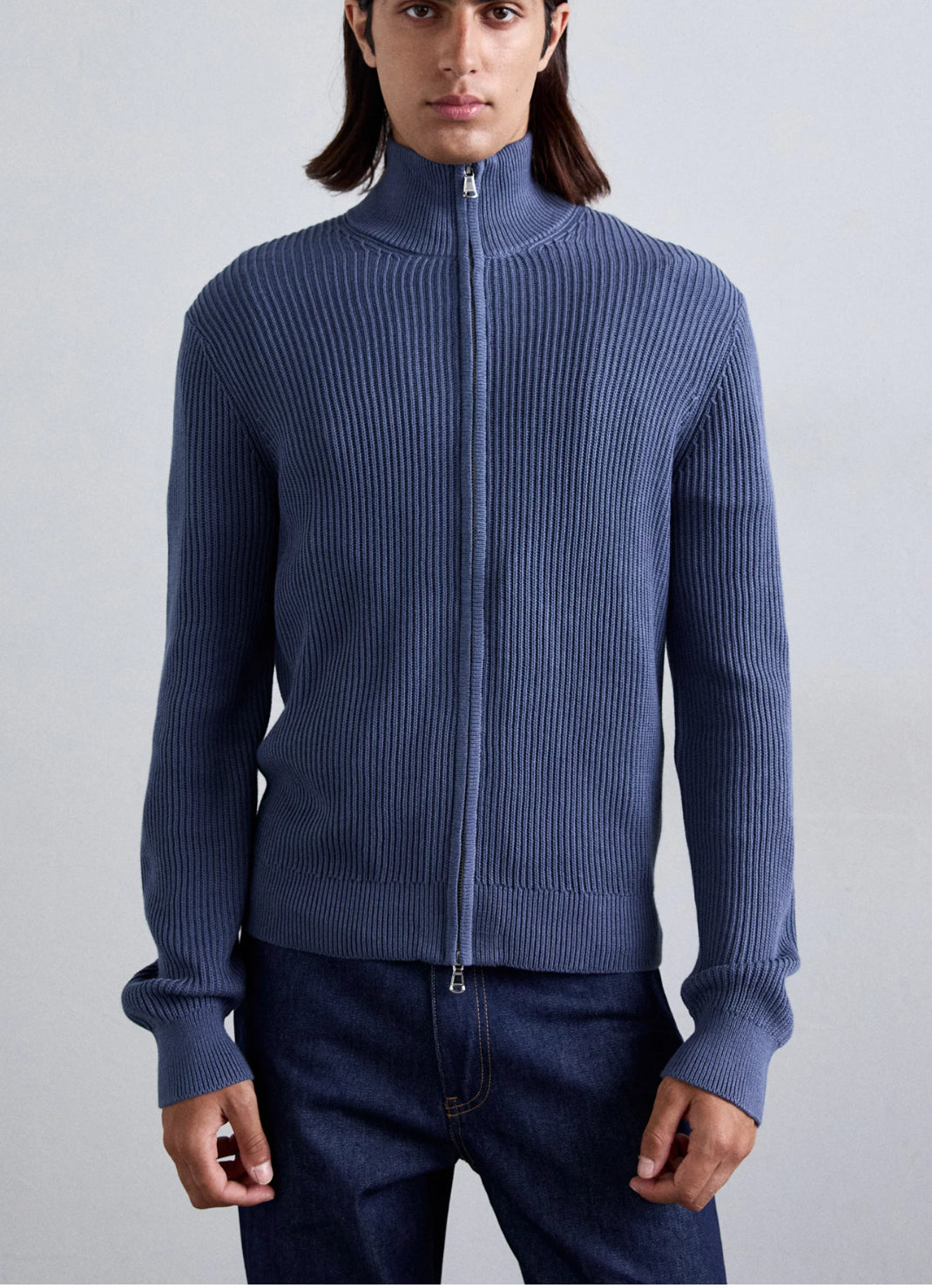 J.LINDEBERG Alexis Full Zip Cardigan | INDIGO