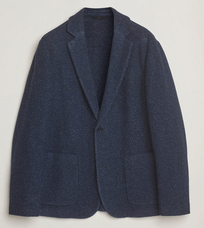 J.LINDEBERG Wool Knitted Blazer | Indigo