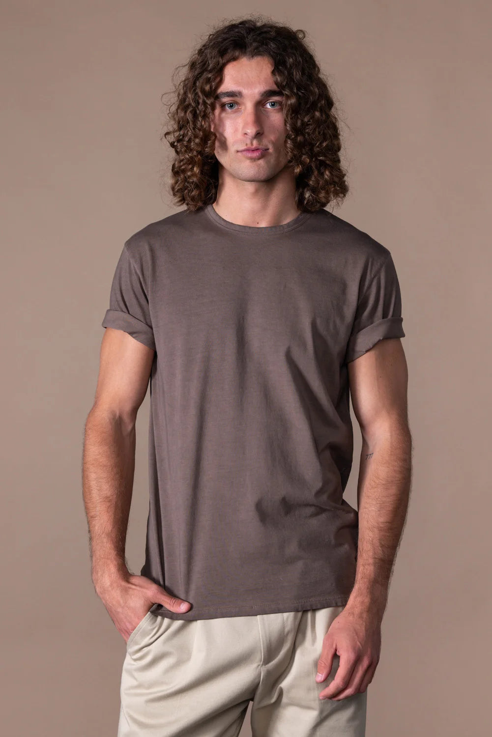 ANONYM ADAM FADED T-SHIRT | CACAO