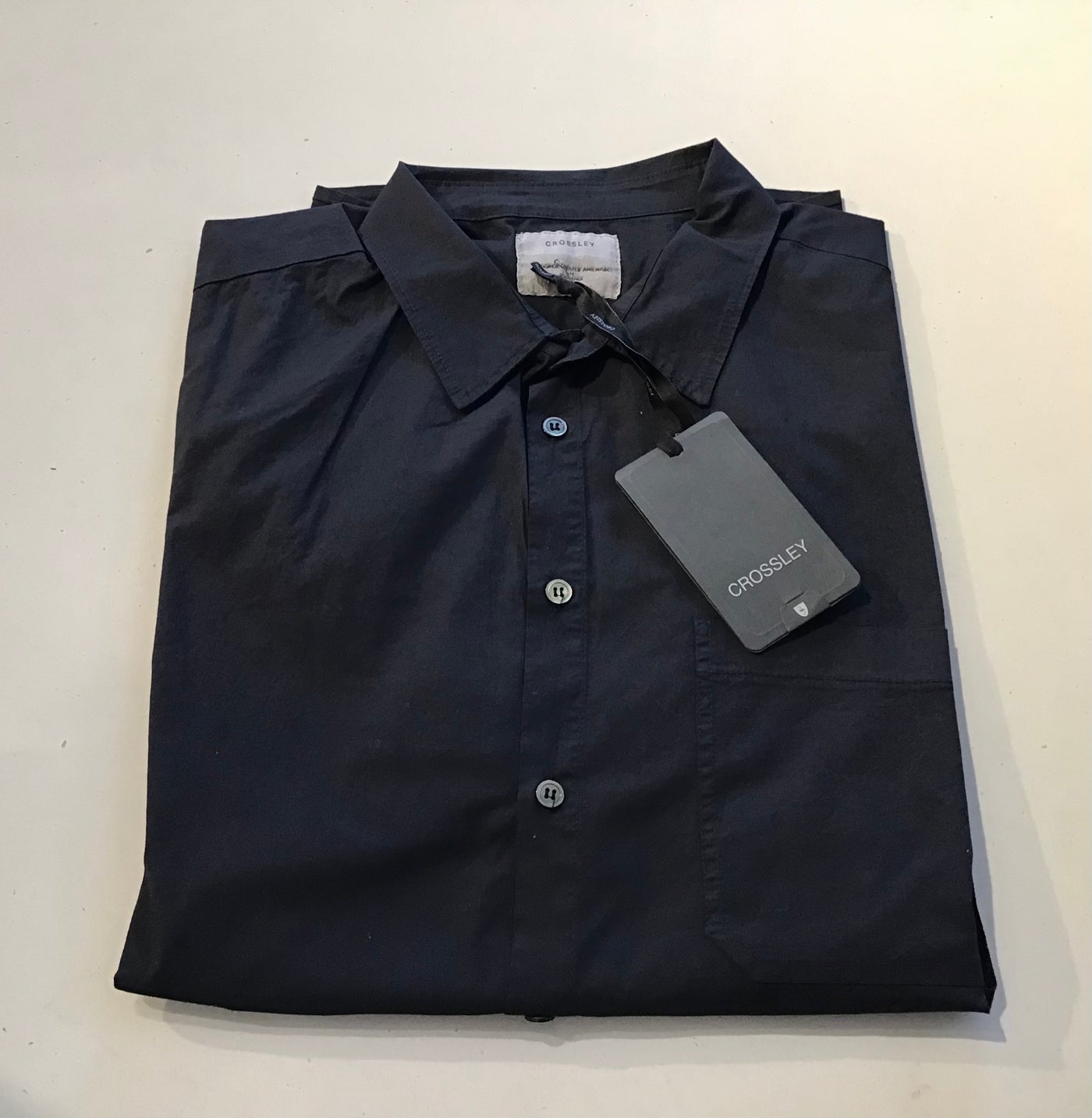 CROSSLEY Sanir pocket shirt in BLUE