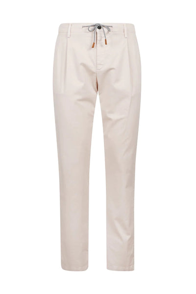 ELEVENTY Cotton & Silk pleated Pants