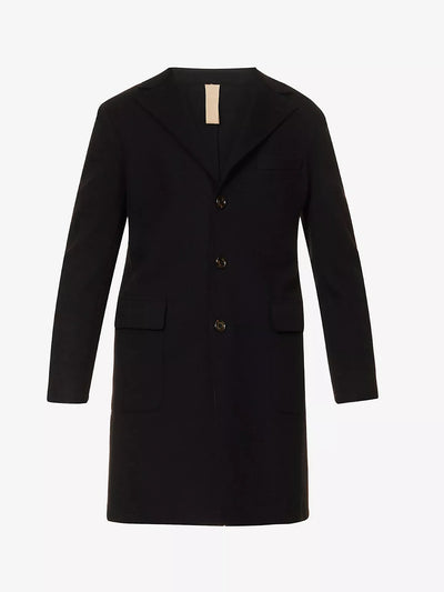 ELEVENTY Wool Top Coat | Black