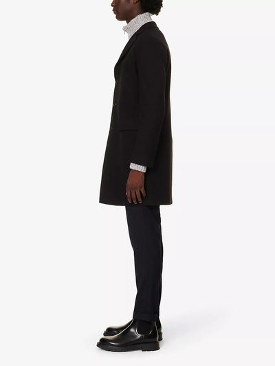 ELEVENTY Wool Top Coat | Black