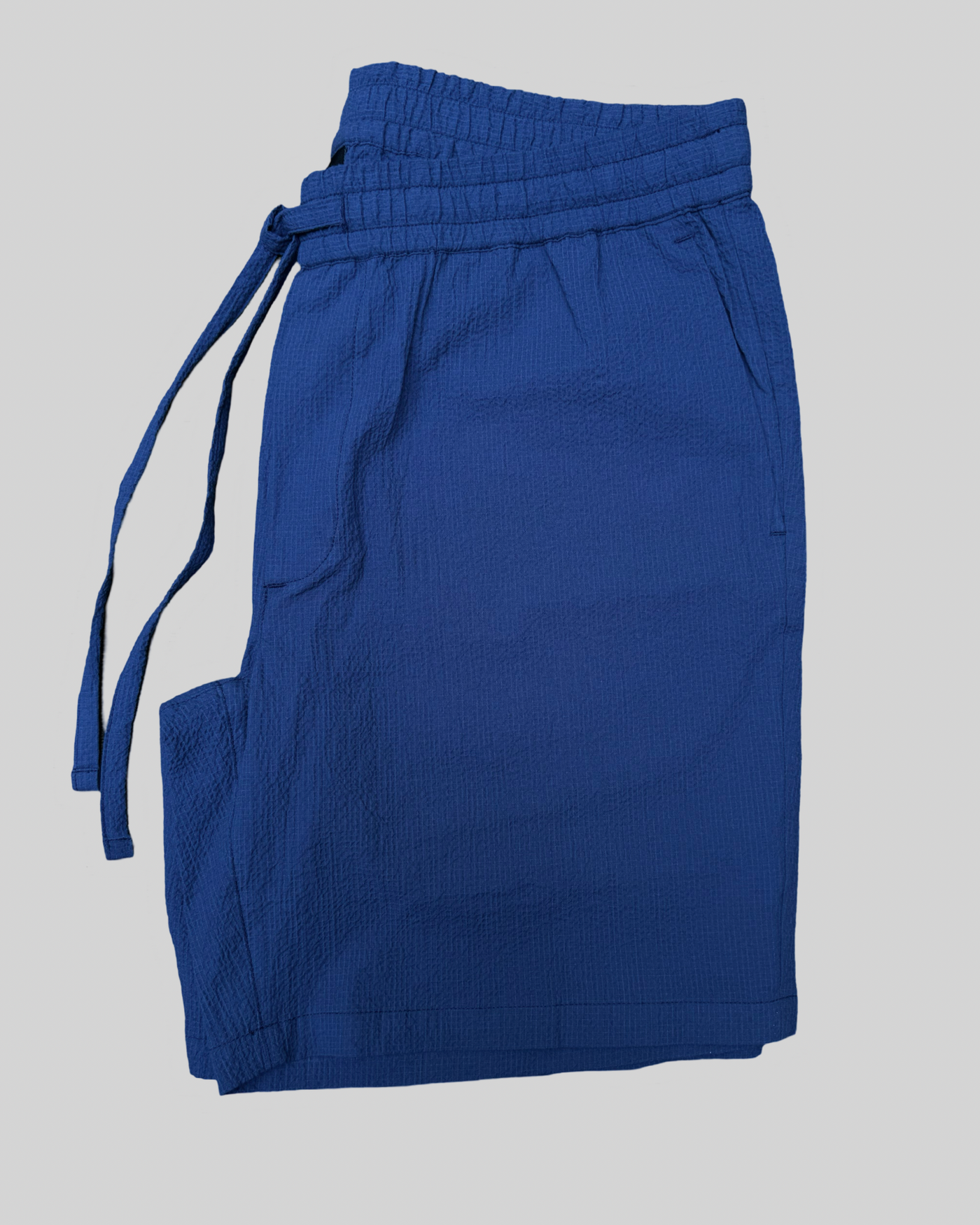 WAHTS Jacobs Stretch Seersucker Shorts | BLUE