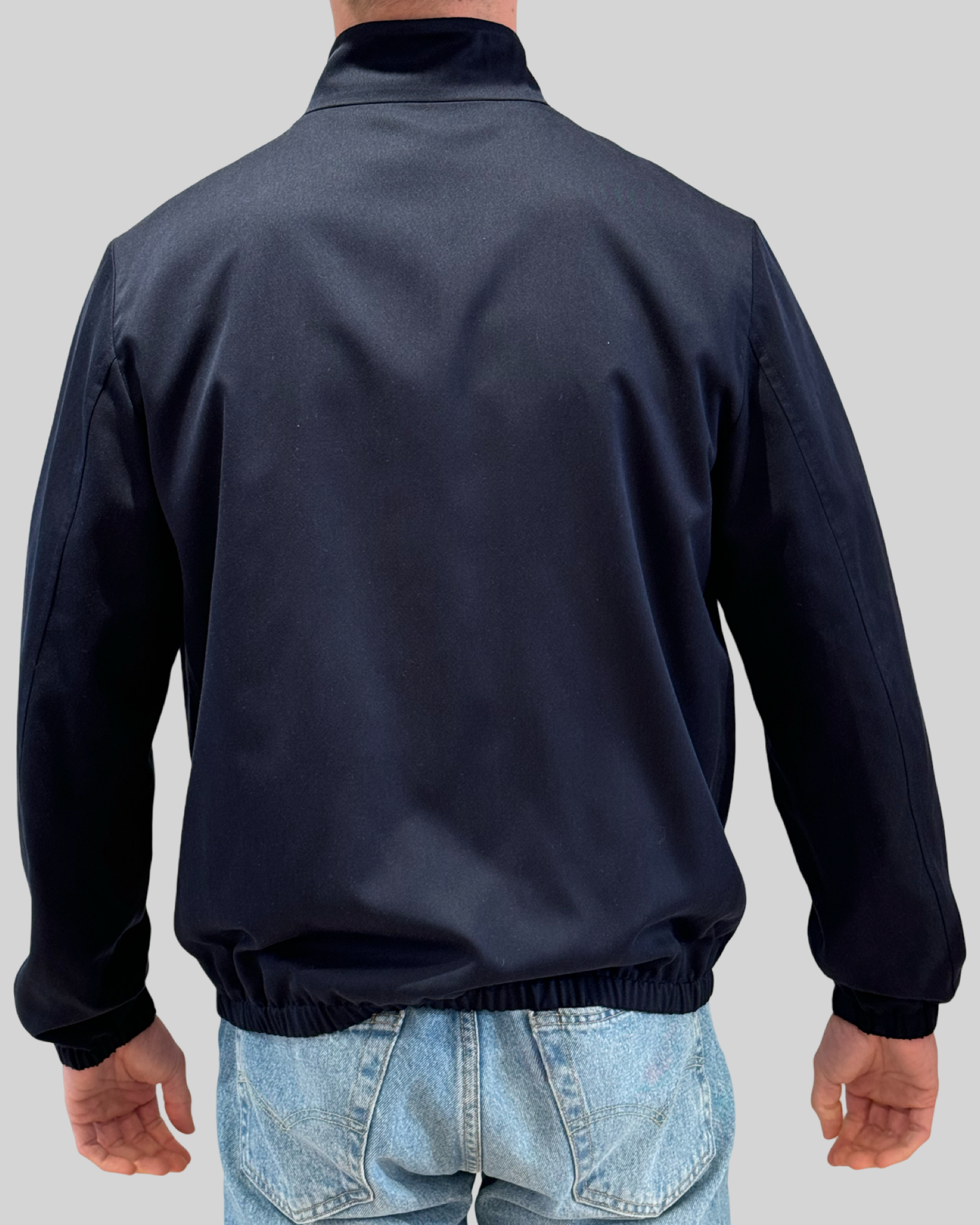 ELEVENTY Silk Bomber Navy