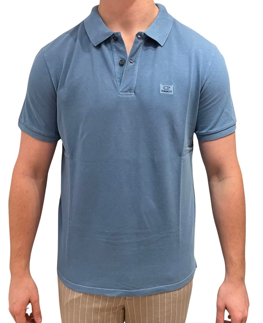 C.P. COMPANY short Polo | Light Blue