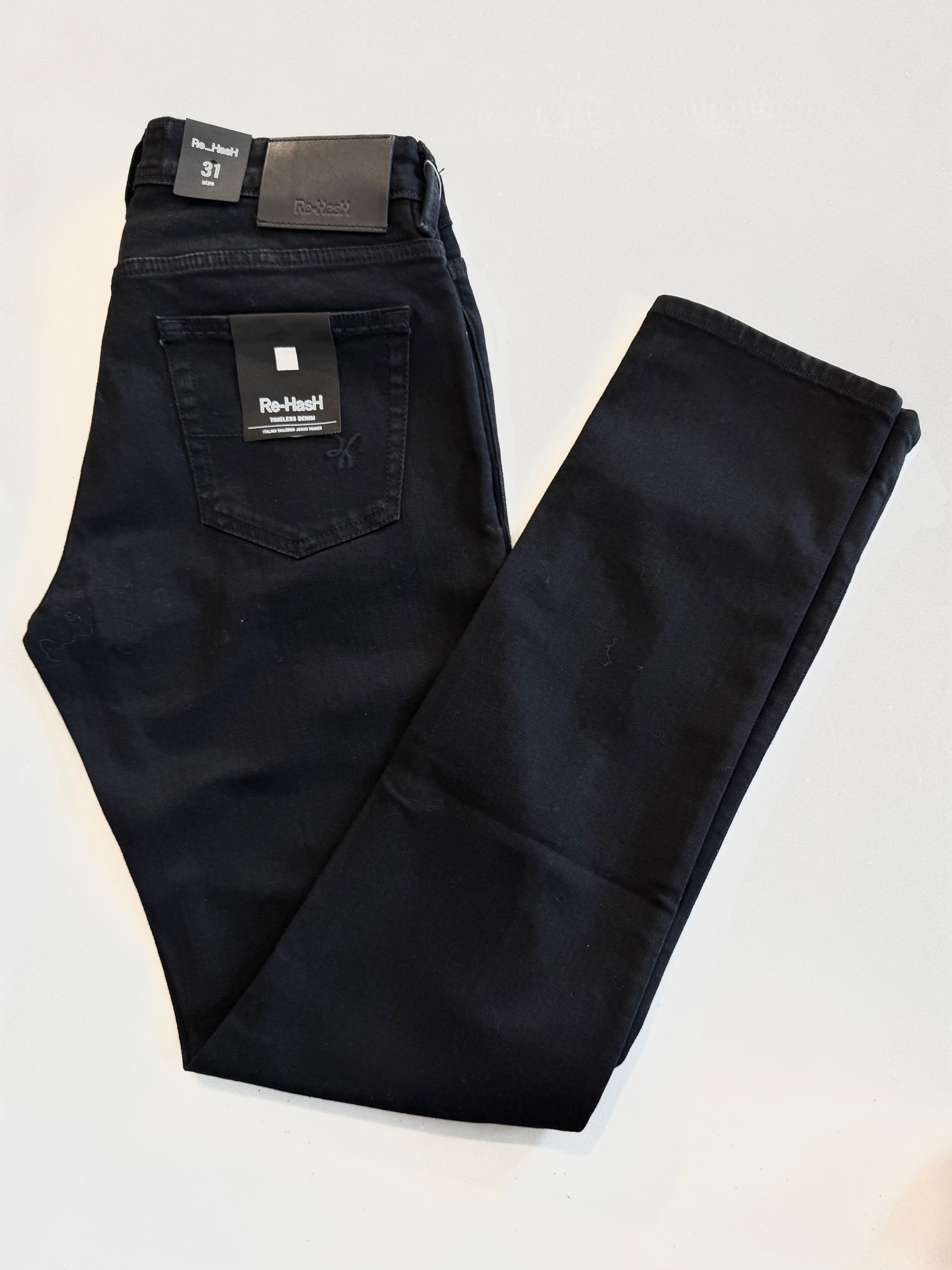 Re-HasH◆Made In Italy◆31◆ネイビー ストレッチ パンツ Re-HasH◇Made In Italy◇31◇ネイビー ストレッチ パンツ