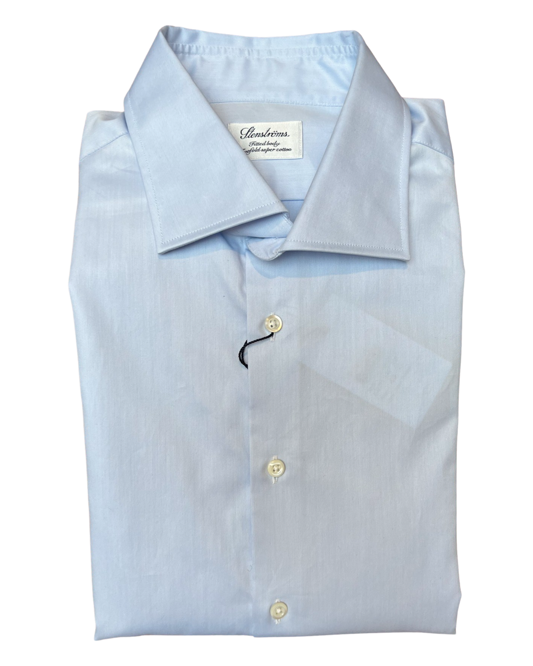 STENSTROMS Plain Blue Shirt