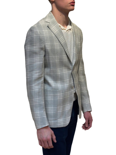 ELEVENTY Check Jacket Mint