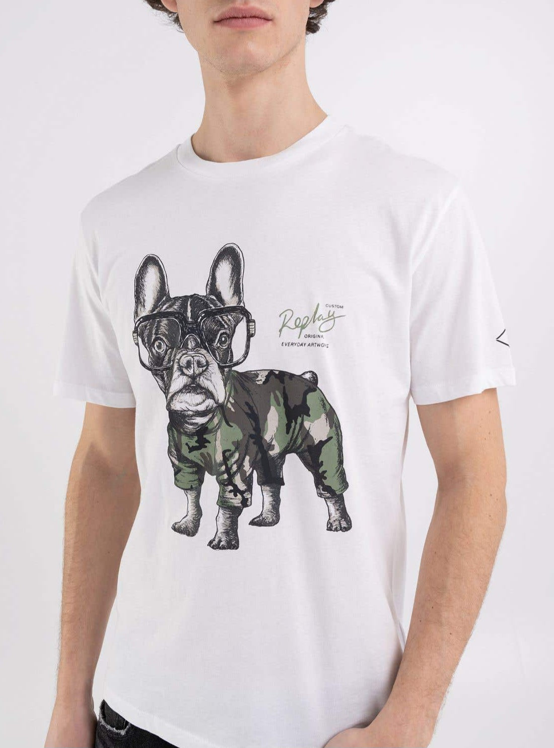REPLAY Camo Dog T shirt