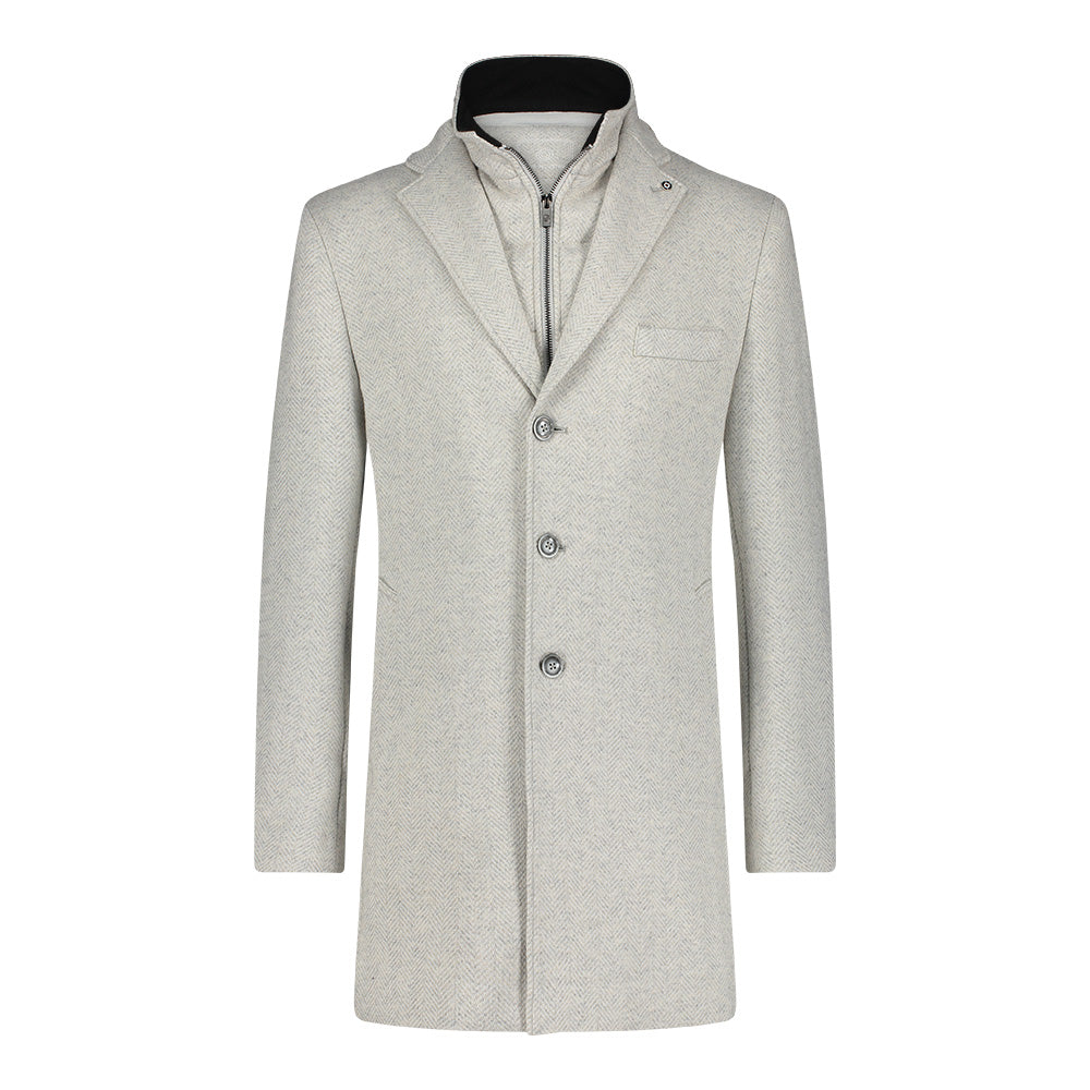 BLUE INDUSTRY Coat with Removable Hood | GREY