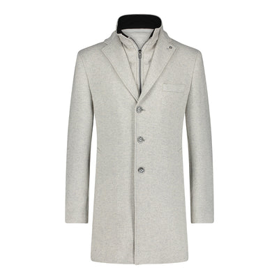 BLUE INDUSTRY Coat with Removable Hood | GREY