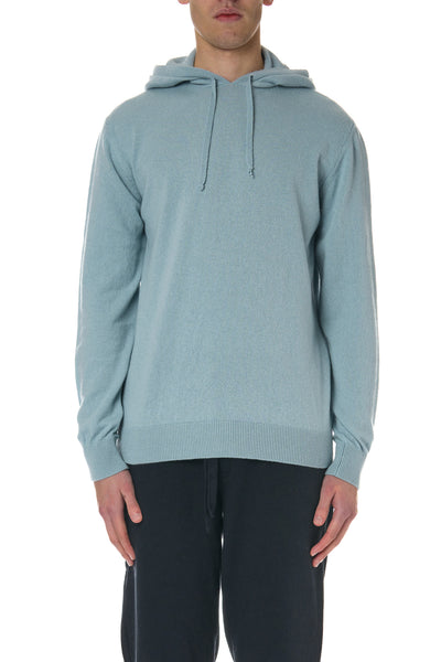 CROSSLEY Cashmere Hoodie Blue