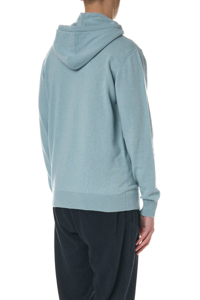 CROSSLEY Cashmere Hoodie Blue