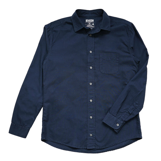 BENSON Humphrey Oxford shirt long sleeve | NAVY