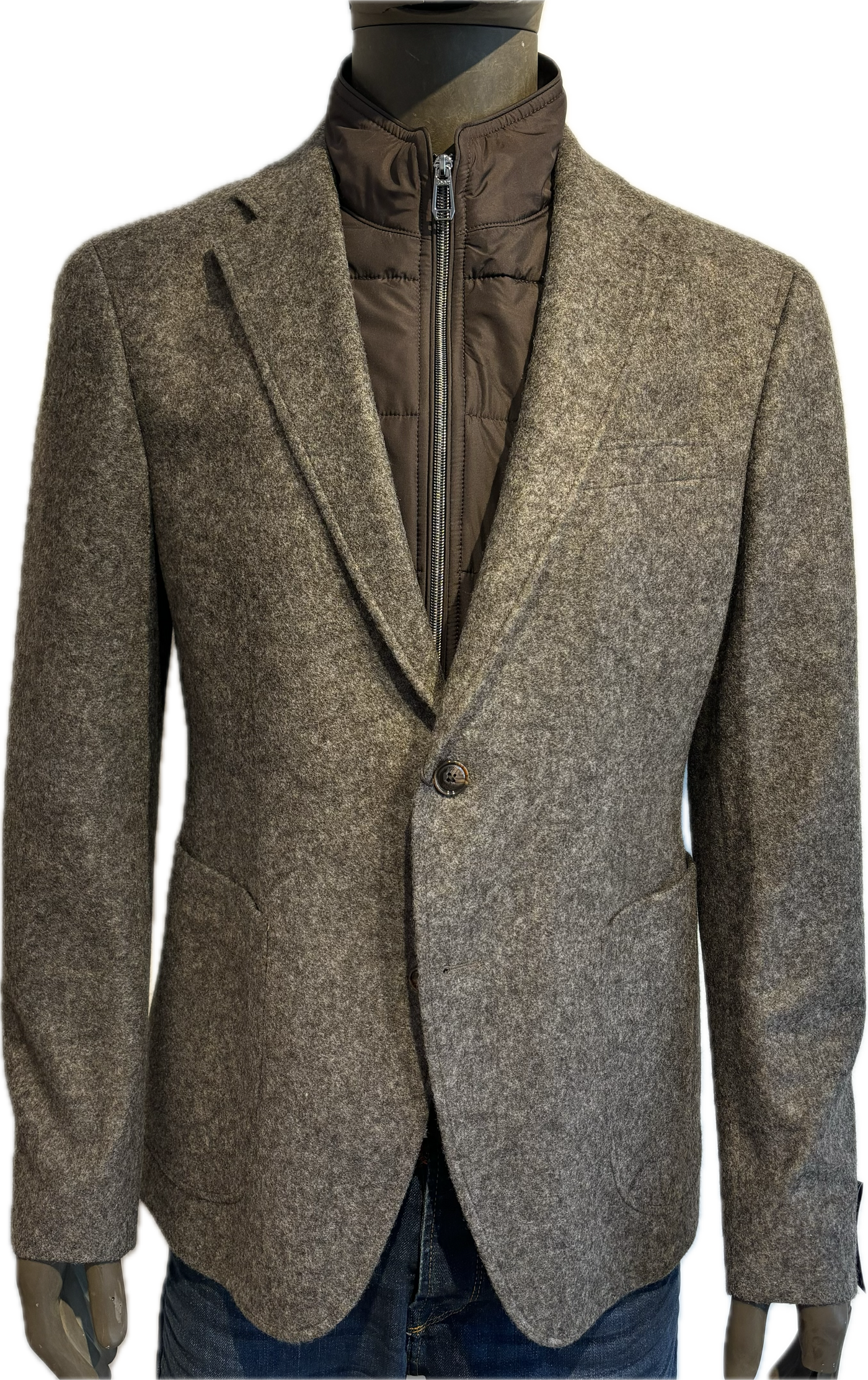 JOOP Slim Fit Hybrid Blazer | BROWN