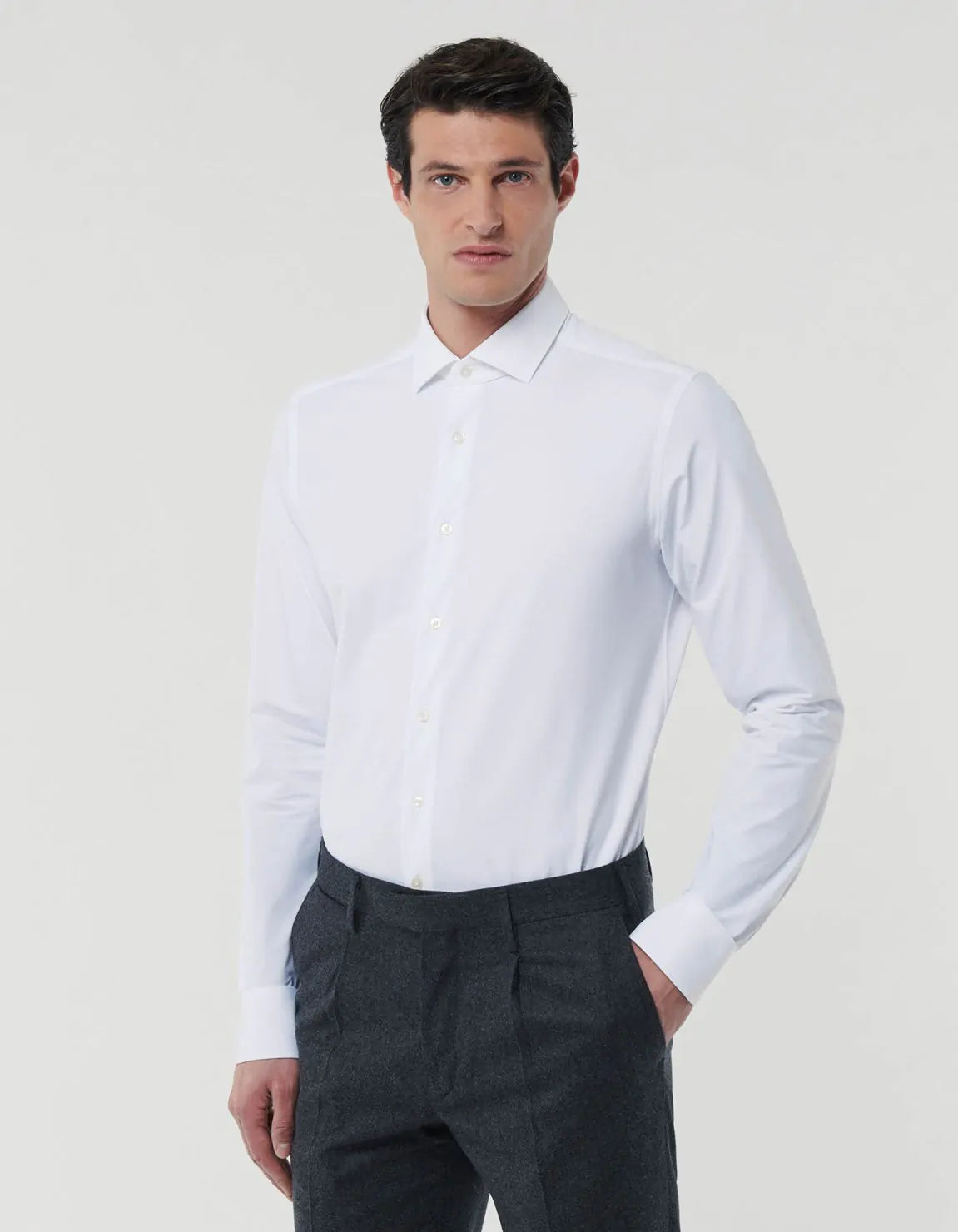 XACUS Twill Shirt small cutaway