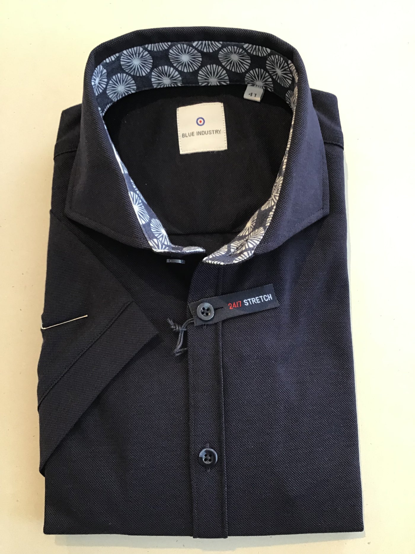 BLUE INDUSTRY SS basic cotton Navy