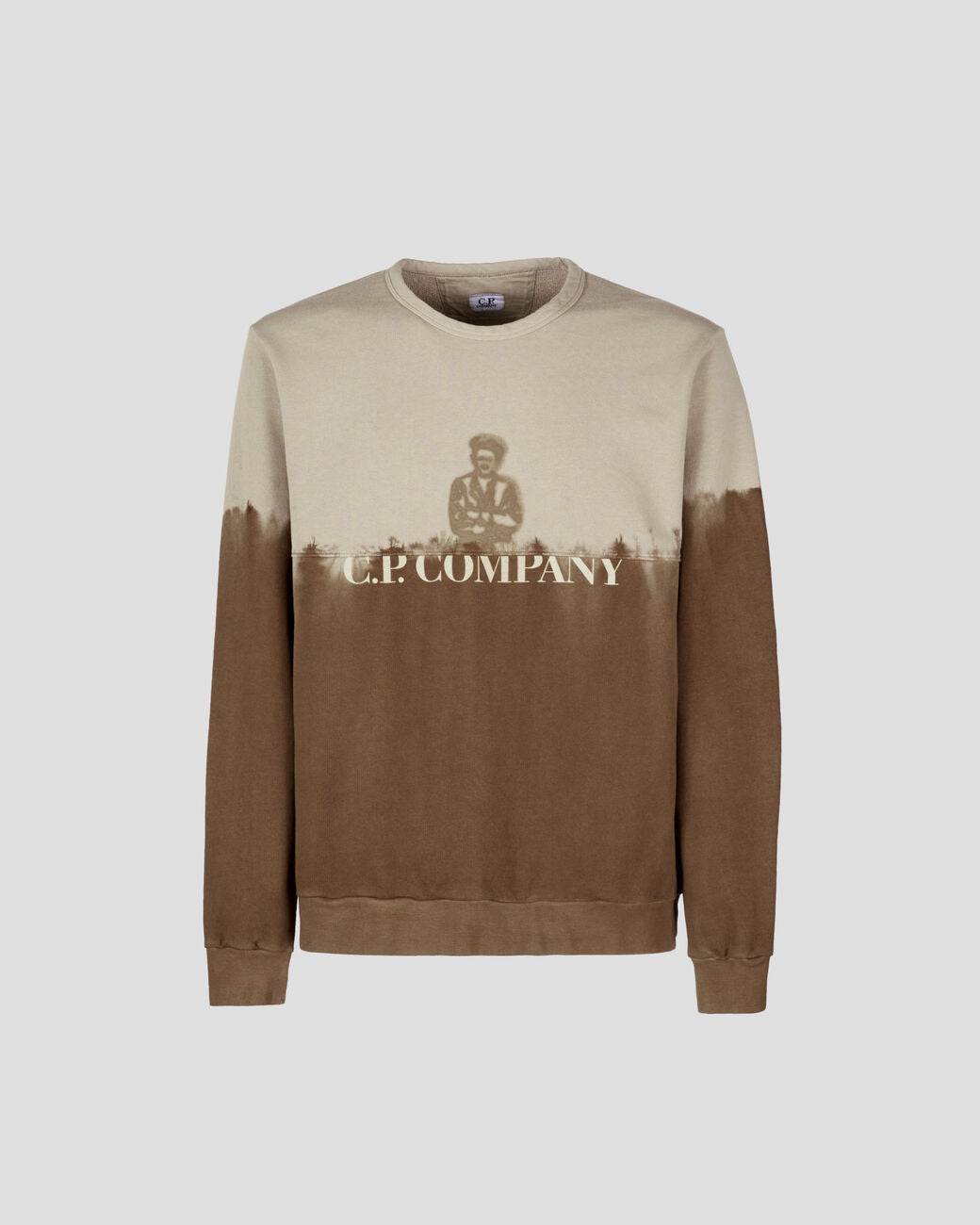 C.P. COMPANY classic man sweatshirt Two Tone Brown