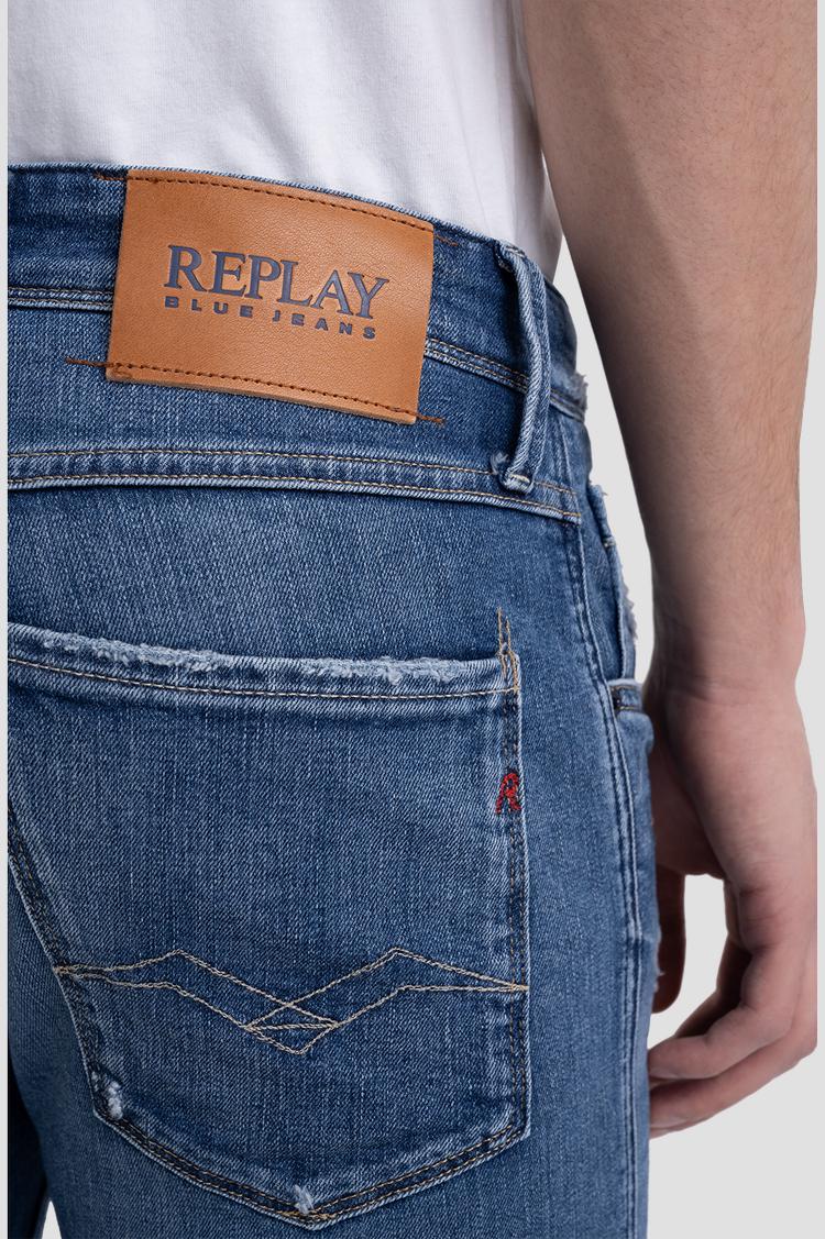 Replay ripped blue jeans