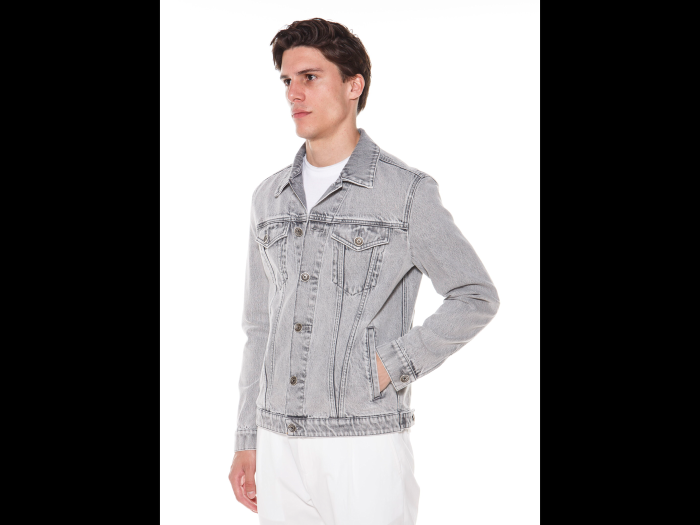ELEVENTY Denim jacket Grey
