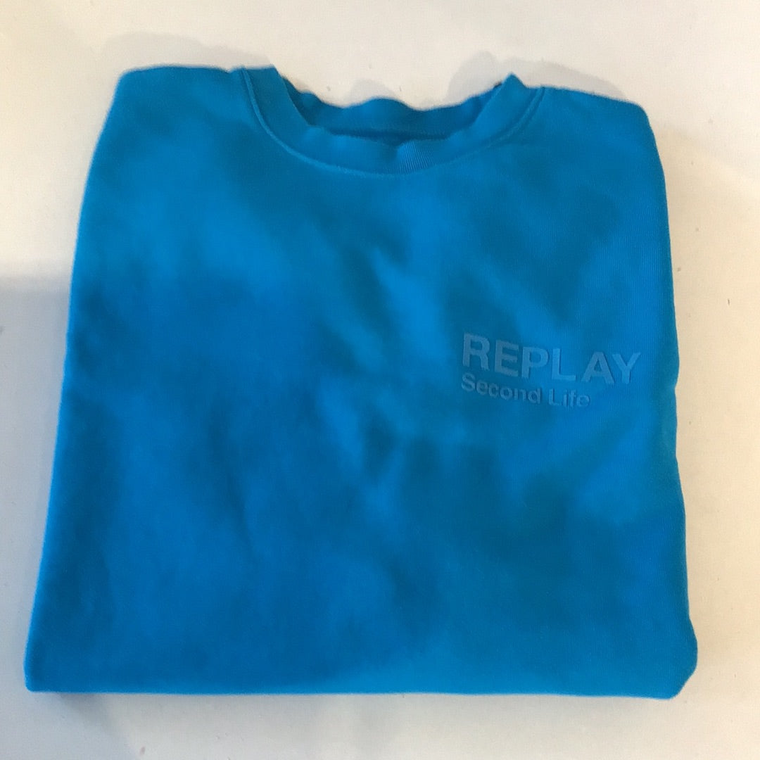 REPLAY sweatshirt Turquoise M6521 Turquoise